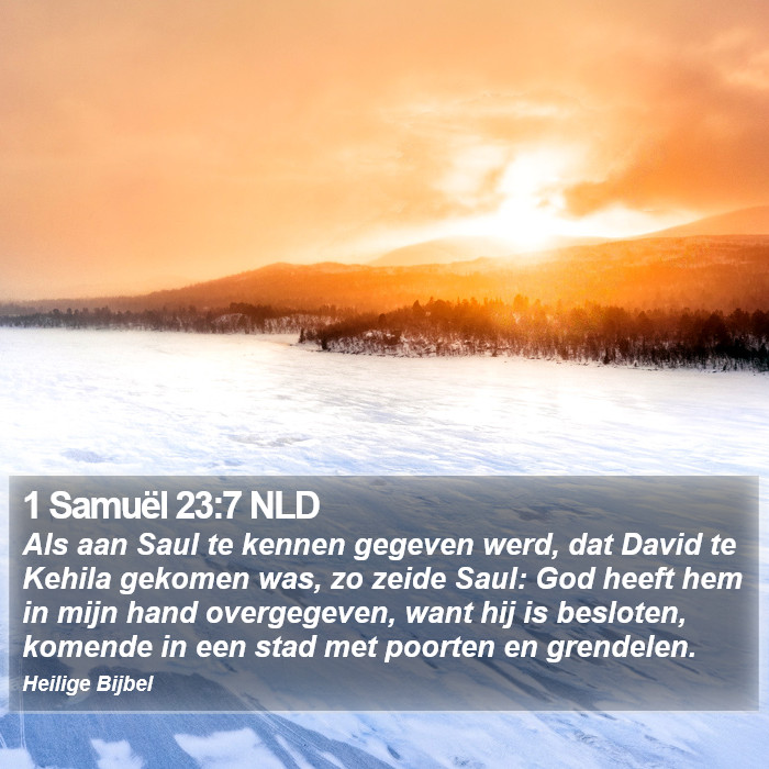 1 Samuël 23:7 NLD Bible Study