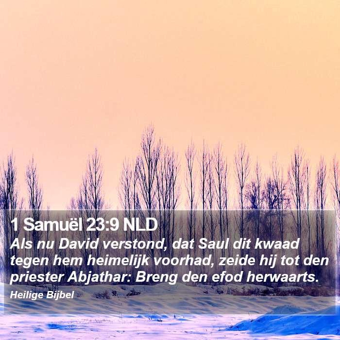 1 Samuël 23:9 NLD Bible Study