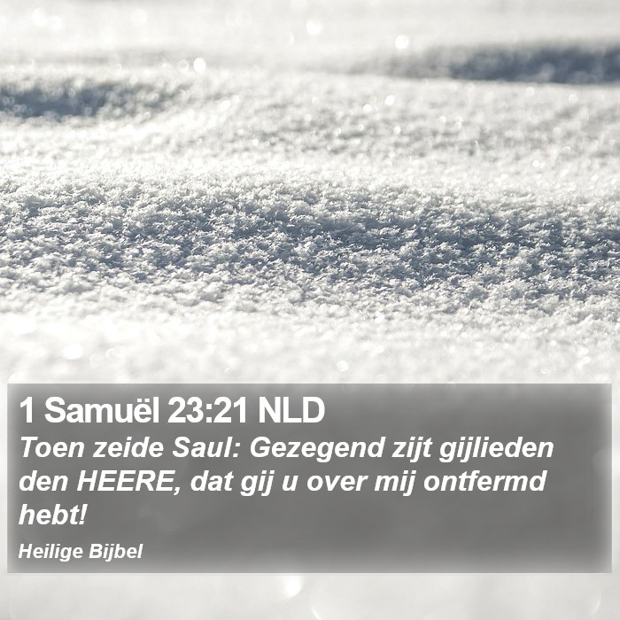 1 Samuël 23:21 NLD Bible Study