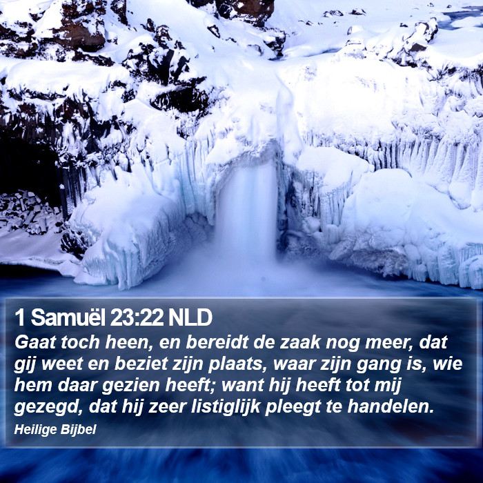 1 Samuël 23:22 NLD Bible Study