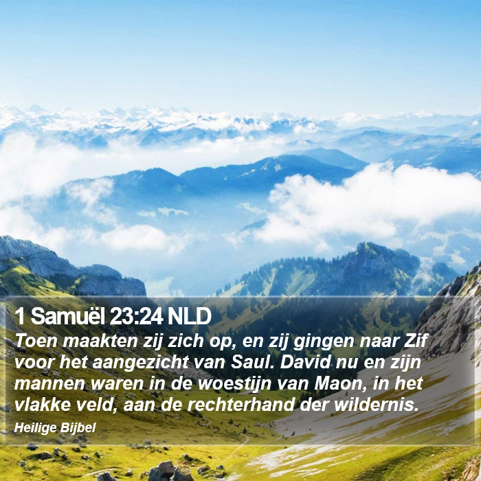 1 Samuël 23:24 NLD Bible Study