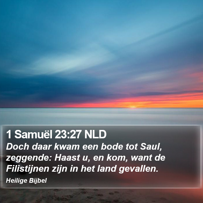 1 Samuël 23:27 NLD Bible Study