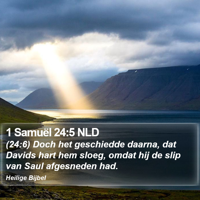 1 Samuël 24:5 NLD Bible Study