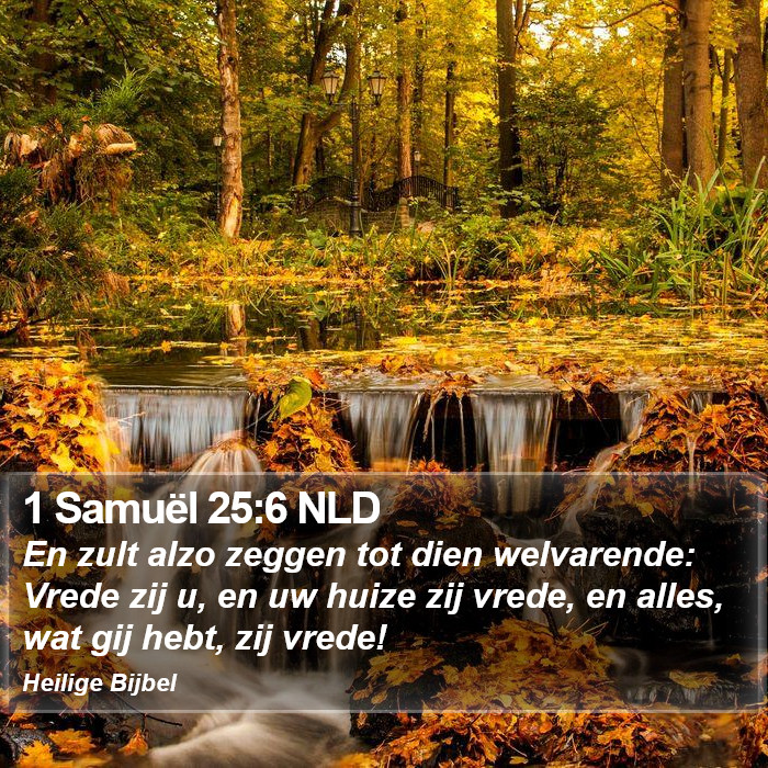 1 Samuël 25:6 NLD Bible Study