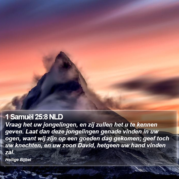 1 Samuël 25:8 NLD Bible Study