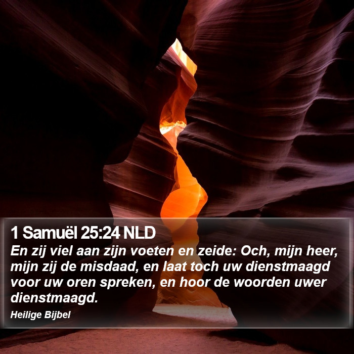 1 Samuël 25:24 NLD Bible Study