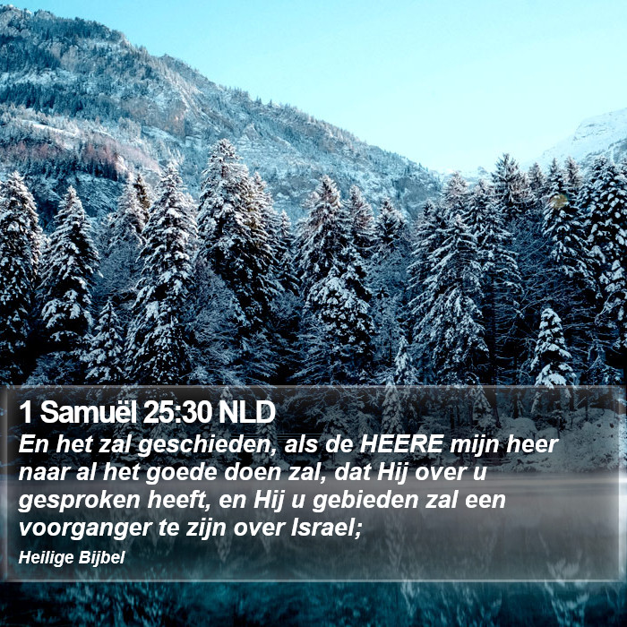 1 Samuël 25:30 NLD Bible Study