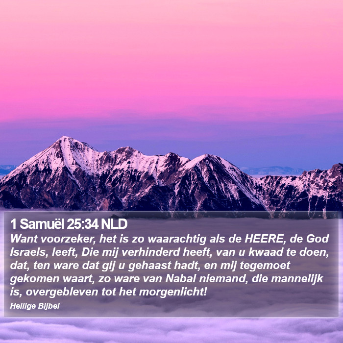 1 Samuël 25:34 NLD Bible Study