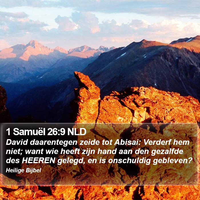 1 Samuël 26:9 NLD Bible Study