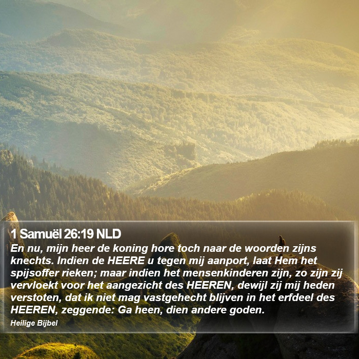 1 Samuël 26:19 NLD Bible Study