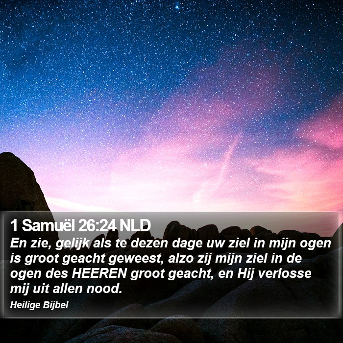 1 Samuël 26:24 NLD Bible Study