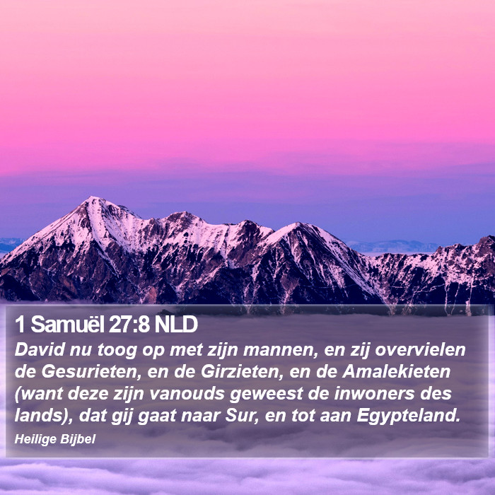 1 Samuël 27:8 NLD Bible Study