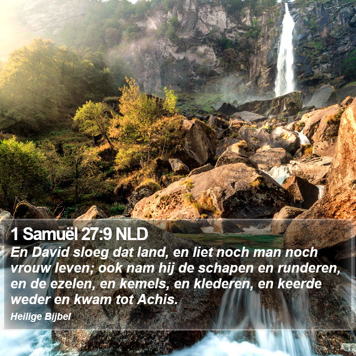 1 Samuël 27:9 NLD Bible Study