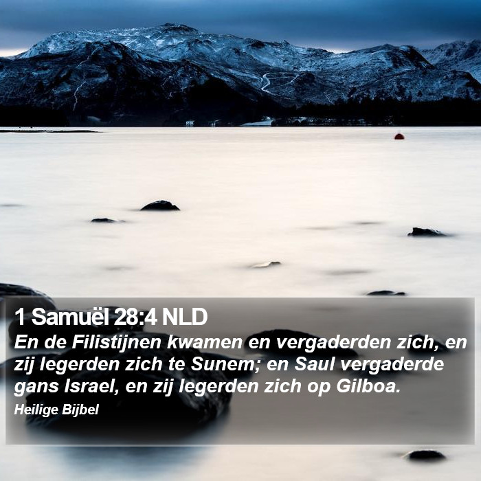 1 Samuël 28:4 NLD Bible Study