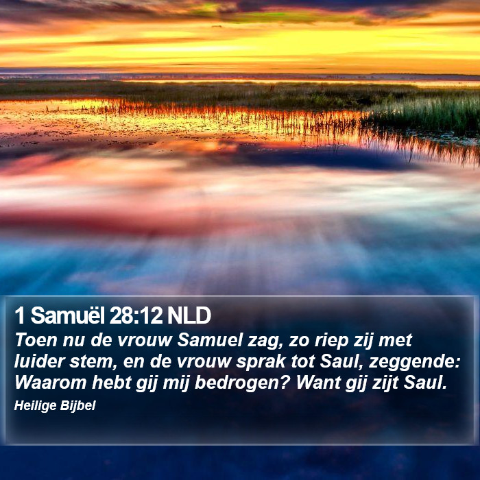 1 Samuël 28:12 NLD Bible Study