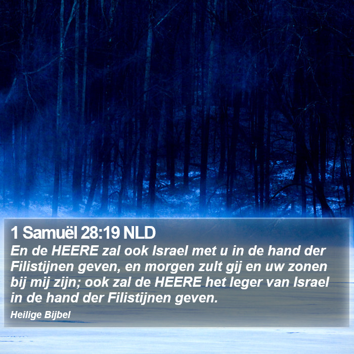 1 Samuël 28:19 NLD Bible Study