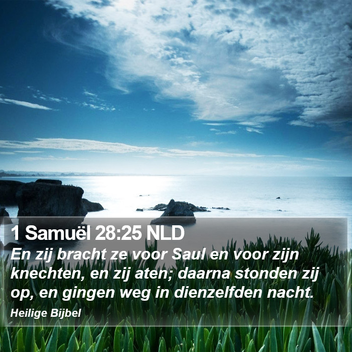 1 Samuël 28:25 NLD Bible Study