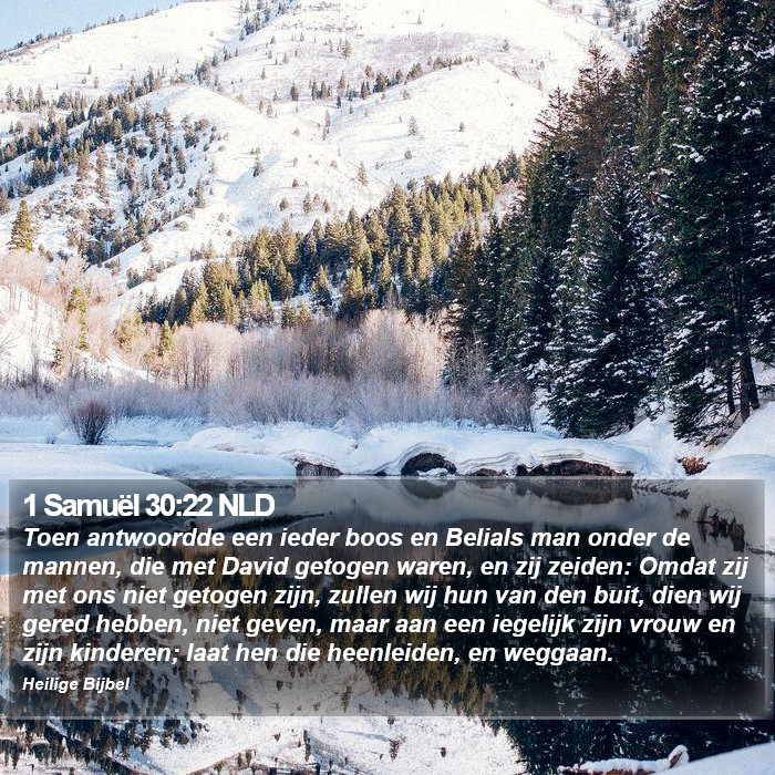 1 Samuël 30:22 NLD Bible Study