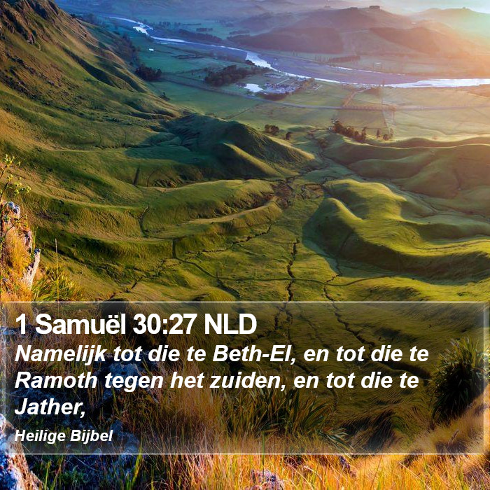 1 Samuël 30:27 NLD Bible Study