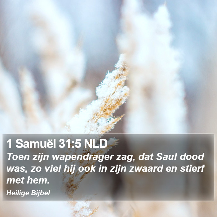 1 Samuël 31:5 NLD Bible Study