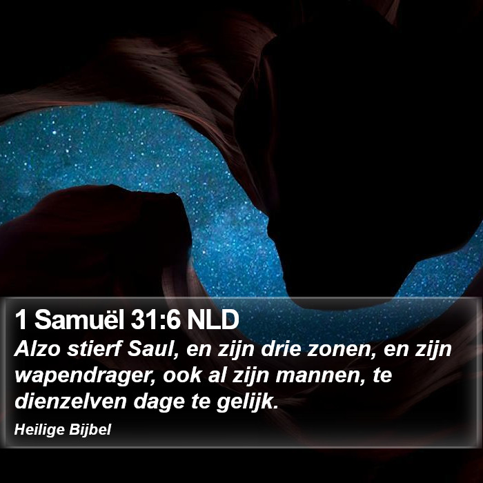 1 Samuël 31:6 NLD Bible Study