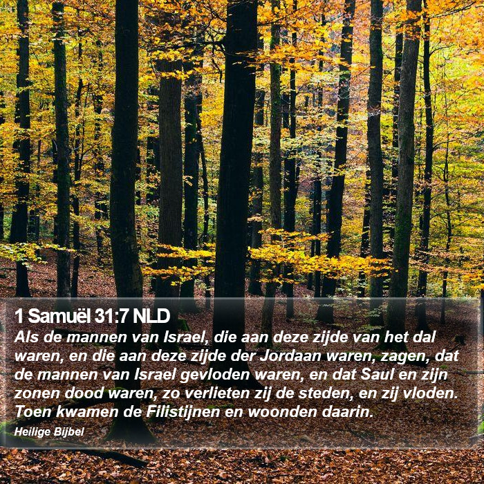 1 Samuël 31:7 NLD Bible Study