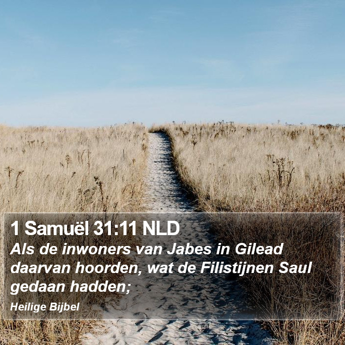 1 Samuël 31:11 NLD Bible Study