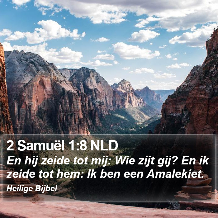 2 Samuël 1:8 NLD Bible Study