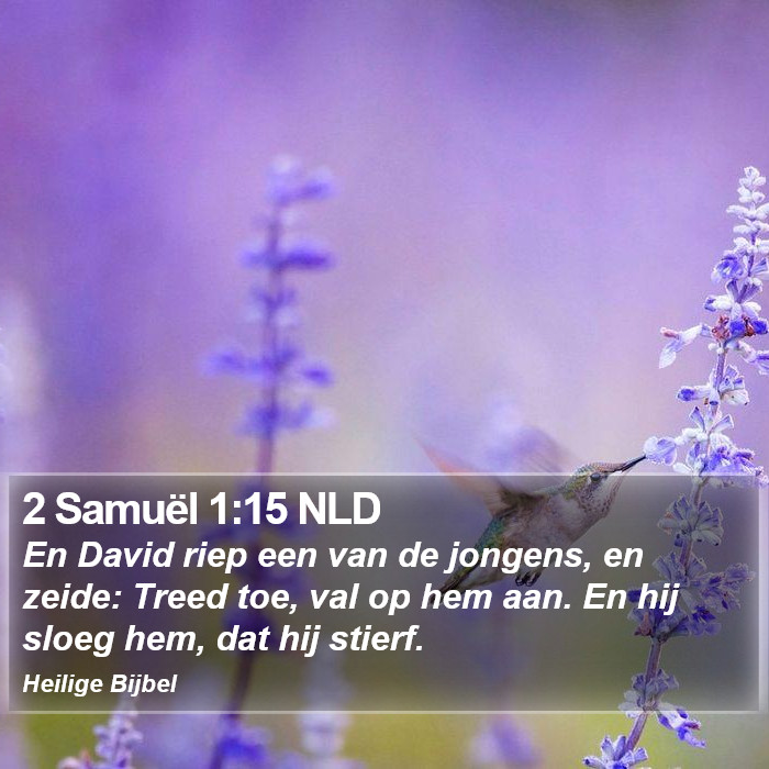 2 Samuël 1:15 NLD Bible Study