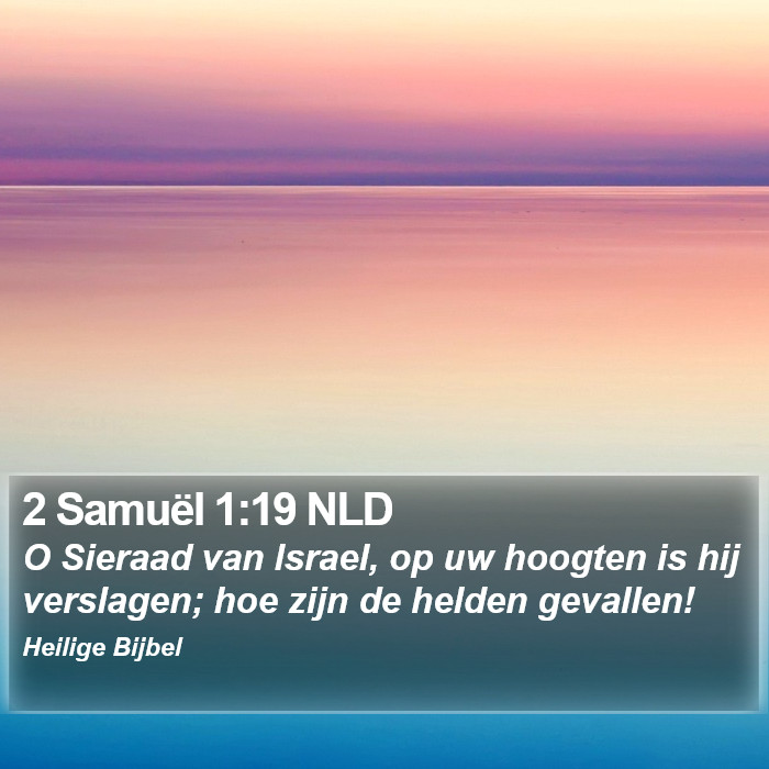 2 Samuël 1:19 NLD Bible Study