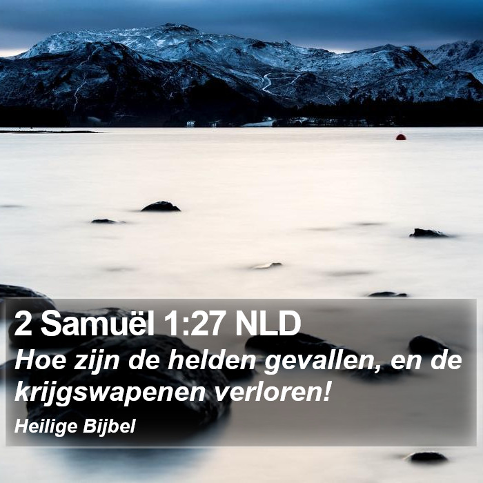 2 Samuël 1:27 NLD Bible Study