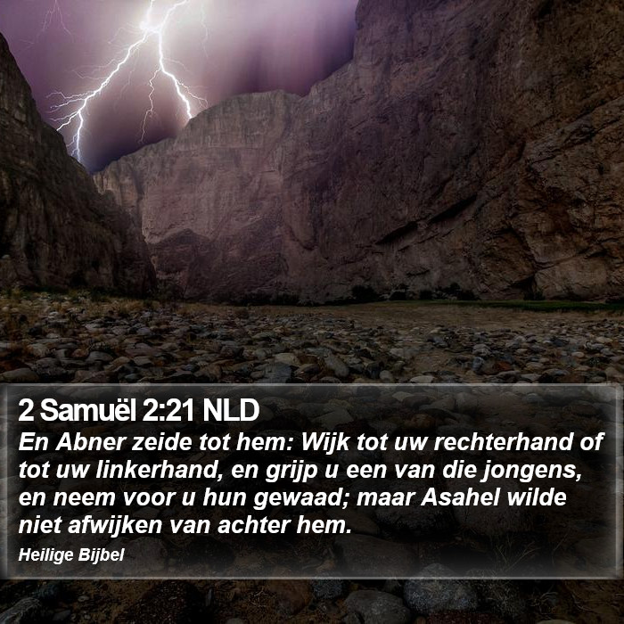 2 Samuël 2:21 NLD Bible Study