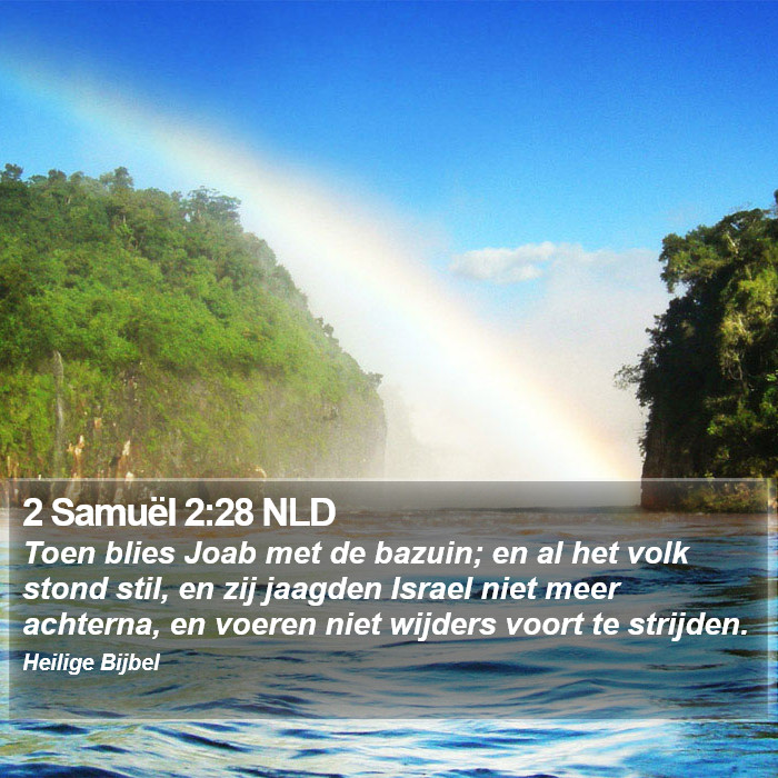 2 Samuël 2:28 NLD Bible Study