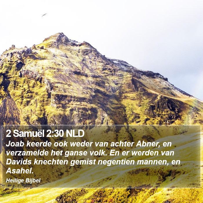 2 Samuël 2:30 NLD Bible Study