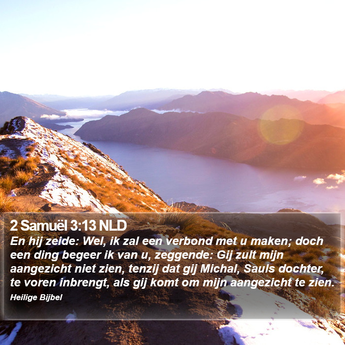 2 Samuël 3:13 NLD Bible Study