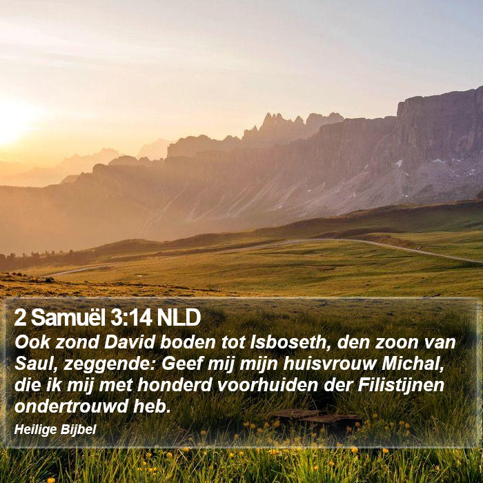 2 Samuël 3:14 NLD Bible Study