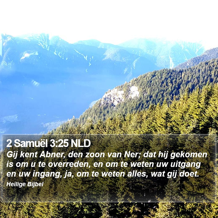 2 Samuël 3:25 NLD Bible Study