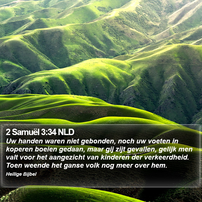 2 Samuël 3:34 NLD Bible Study