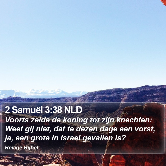 2 Samuël 3:38 NLD Bible Study