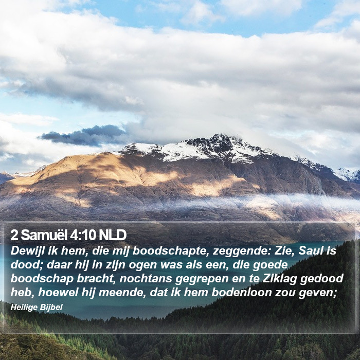 2 Samuël 4:10 NLD Bible Study