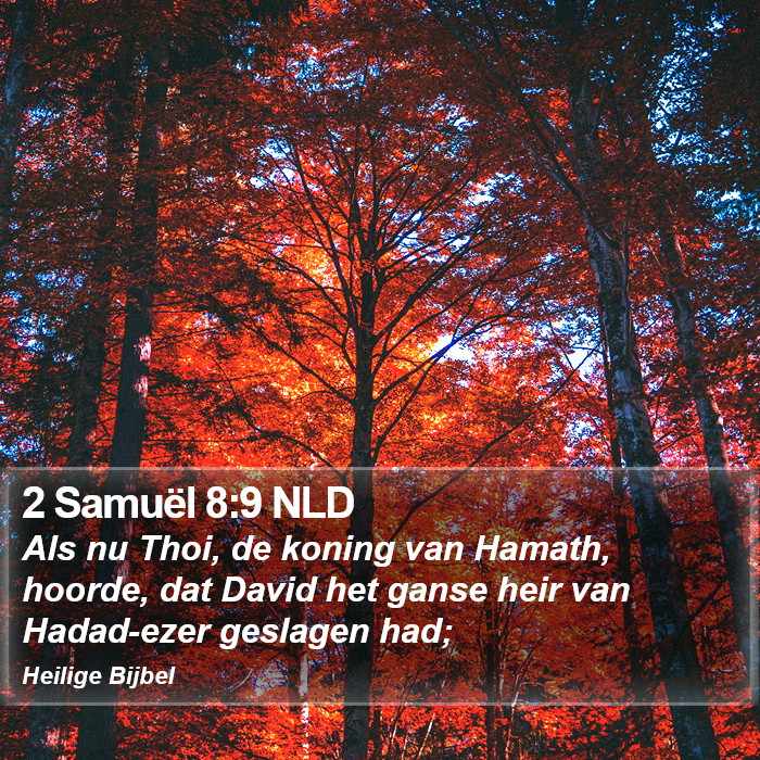 2 Samuël 8:9 NLD Bible Study