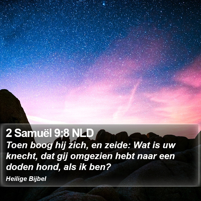 2 Samuël 9:8 NLD Bible Study
