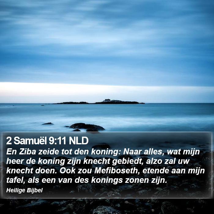 2 Samuël 9:11 NLD Bible Study
