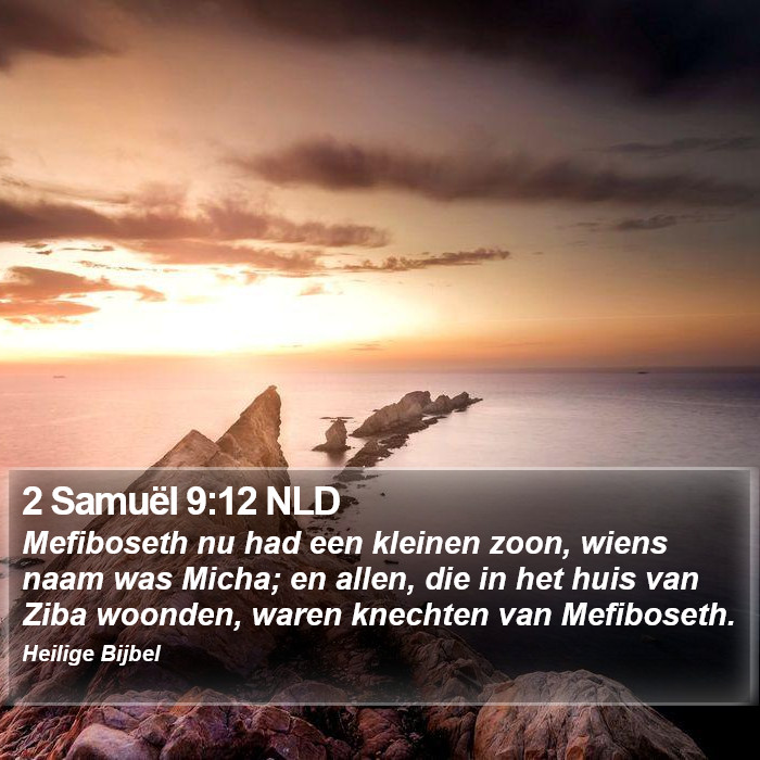 2 Samuël 9:12 NLD Bible Study