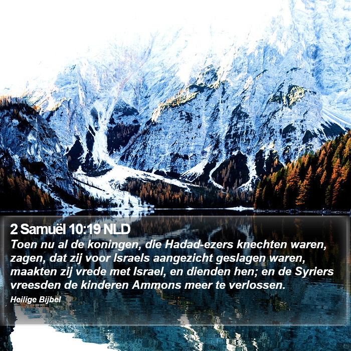 2 Samuël 10:19 NLD Bible Study