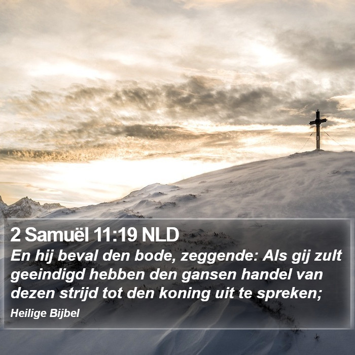 2 Samuël 11:19 NLD Bible Study