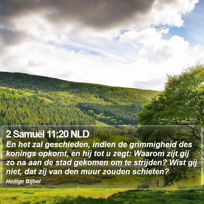 2 Samuël 11:20 NLD Bible Study