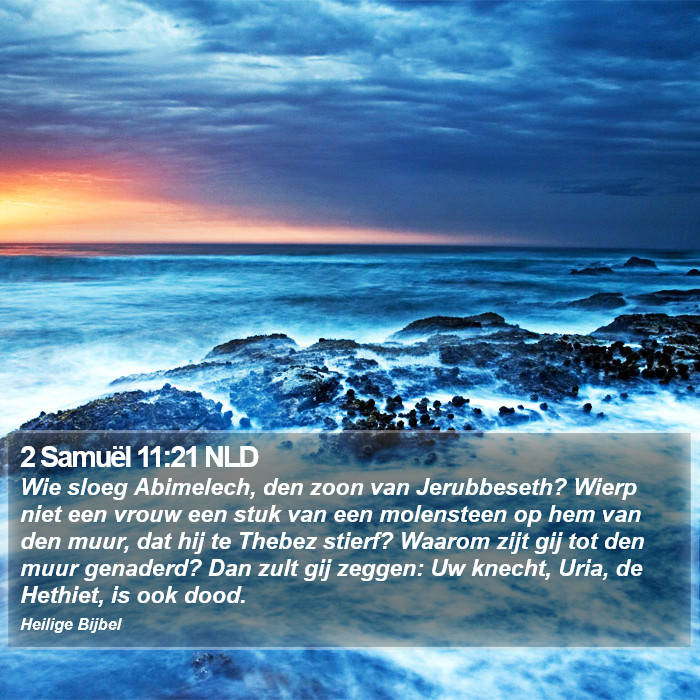 2 Samuël 11:21 NLD Bible Study