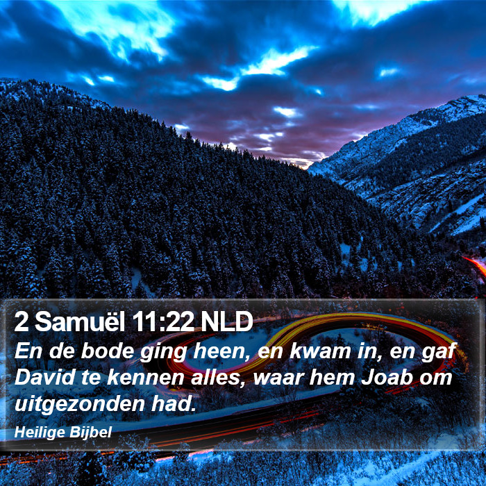 2 Samuël 11:22 NLD Bible Study