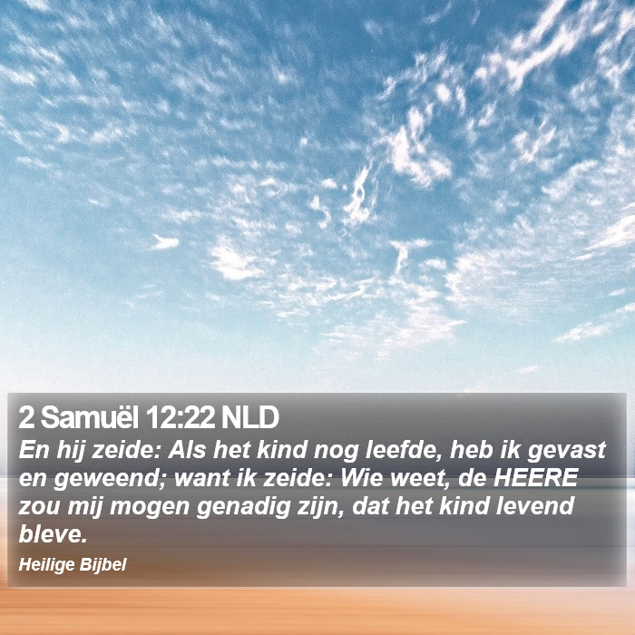 2 Samuël 12:22 NLD Bible Study